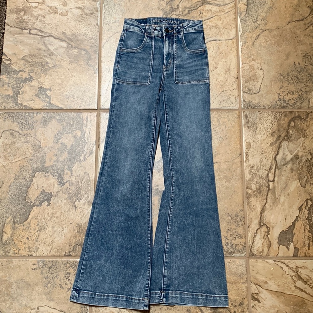 American Eagle N(E)XT Level stretch flare jean 0 Reg
